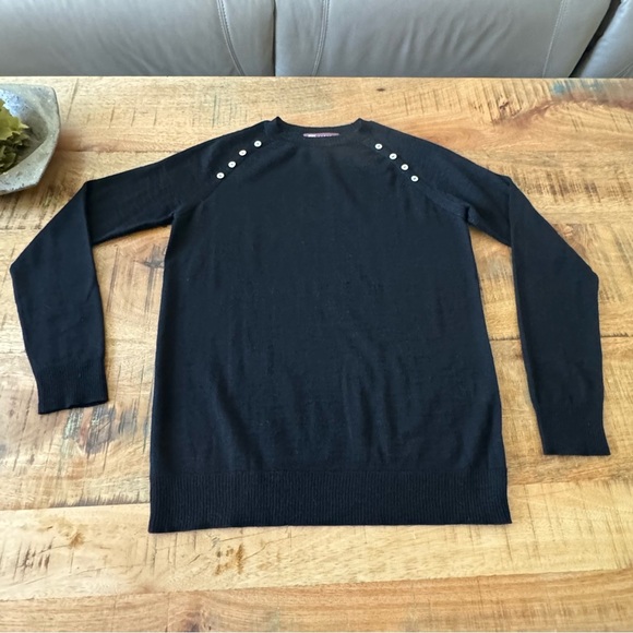 PURE ALPACA 100% Baby Alpaca Wool Black Knitted Handmade Sweater Size Medium - Picture 14 of 14